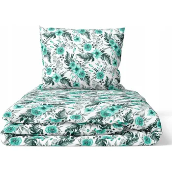 Povlečení KREPOVÉ POVLEČENÍ 160x200 HRUBÁ KŮRA Róża w pap máta