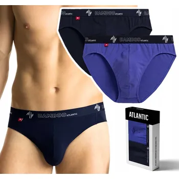 Pánské spodní prádlo Pánské bambusové slipy 2-BALENÍ slipy ATLANTIC 2MP-1565 - XXL