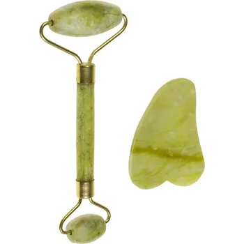 Křemenný váleček na obličej s kamenem Gua Sha – sada