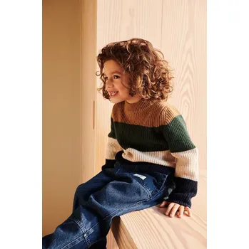 Dívčí svetr Dětský vlněný svetr Liewood LW17942 námořnická modř 59A, vel. 104