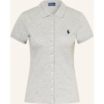 Dámská halenka Polo Ralph Lauren Dámská Polokošile Z Piké, světle šedá, 42