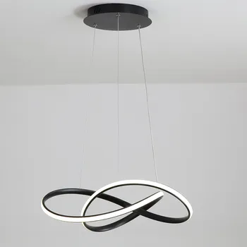 Závěsné svítidlo STROPNÍ SVÍTIDLO 4000K 50cm černé s integrovaným LED zdrojem