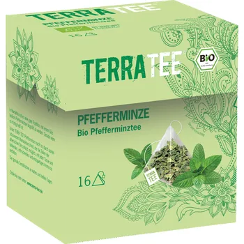 Čaj Terra Tea Terra Tee Bylinný čaj Peprmint 16 x 1,4 g bio BIO VEGAN Množství: 1 ks