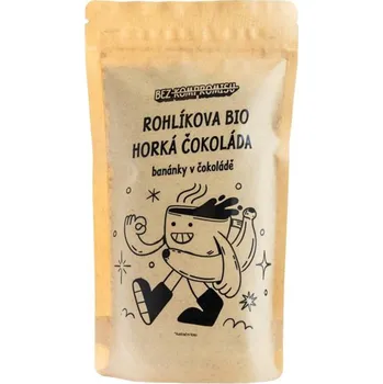 Rohlík.cz Rohlíkova bio Horká čokoláda 70% - Banánky v čokoládě