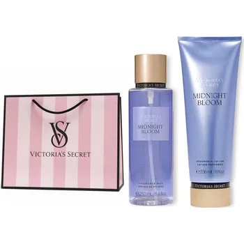 Tělový sprej Victoria's Secret - Midnight Bloom - Sada: Tělová mlha, balzám a taštička s logem