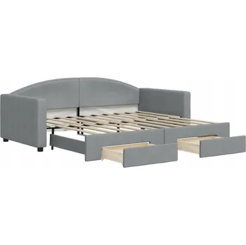 Postel Pohovka VidaXL 3197234 90 x 190 cm, šedá