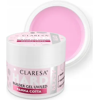 Lak na nehty Claresa Hard&Easy Builder Panna Cotta Stavební gel na nehty 45g