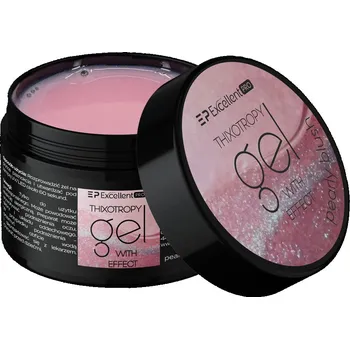Lak na nehty Stavební gel Excellent PRO Thixo Gel s efektem 50g Pearly Blush