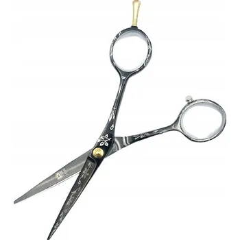 Kadeřnické nůžky PRO-FEEL Kadeřnické nůžky Černý Květ 5,0"