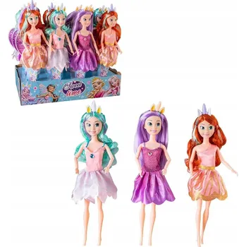 Panenka PANENKA V ŠATÁCH PRINCEZNA S KORUNKOU PRO PANENKY 11,5 CM DÁREK PRO HOLČIČKU