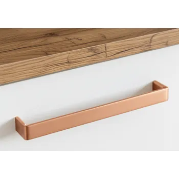 Nábytkové kování Rujzdesign Úchytka Diego / Broušená měď 160 mm