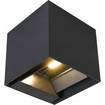 Nástěnné svítidlo Solární nástěnné svítidlo V-TAC 9W LED COB Nastavitelné Černé Kostka 15x15cm IP