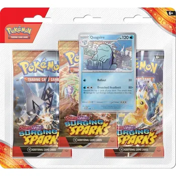 Sběratelská karetní hra Pokemon TCG: SV08 Surging Sparks - 3 Blister Booster, Quagsire