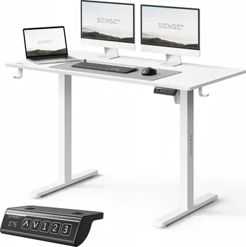 Elektrický psací stůl nastavitelný 120x60cm, nastavitelná výška 72-118cm SENSE7