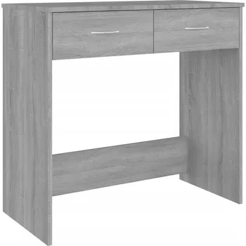 Psací stůl Psací stůl šedý dub sonoma 80 x 40 x 75 cm se dvěma zásuvkami