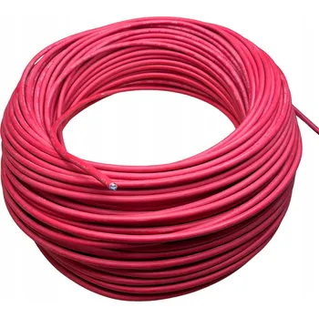 elektrický kabel KABEL, OHNIVZDORNÝ VODIČ 3 X 1,5 MM2 ČERVENÝ
