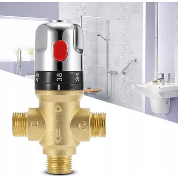 Ventil Termostatický směšovací ventil mosazný 3cestný DN15 pro regulaci vody