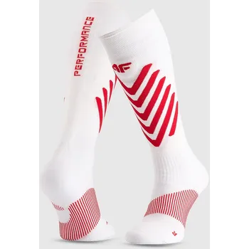 Pánské ponožky Pánské lyžařské ponožky 4F bílé, velikost 45-47
