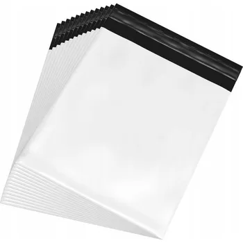 Obálka PLASTOVÉ OBÁLKY OBÁLKY Z FÓLIE BÍLÉ B4 260X350 50 KUSŮ SILNÉ / PEVNÉ