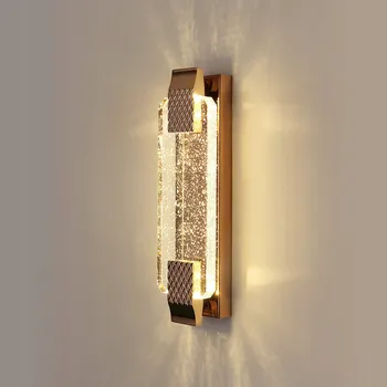 Nástěnné svítidlo Nástěnné svítidlo GOECO zlaté, integrovaný LED zdroj 12 W