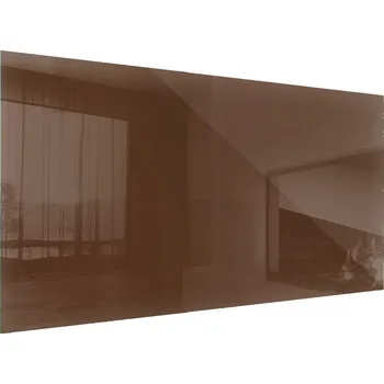 Krbová kamna Designová skleněná deska pod krb Kamna s kozou Barva Hnědá 100x50