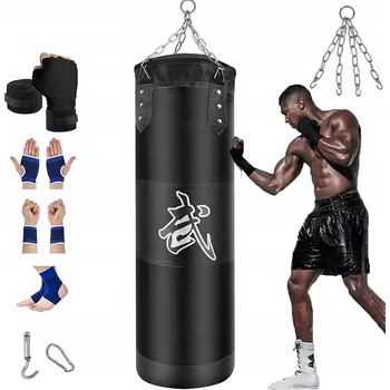 Bojový sport Boxerská Sada Boxovací Pytel pro Dospělé: Těžký Pytel na Kickbox