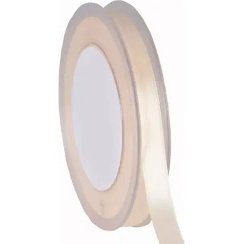 Stuha Oboustranná saténová stuha 10mm x 25m slonová kost