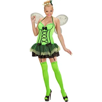 Karnevalový kostým Dámský zelený kostým motýl - S