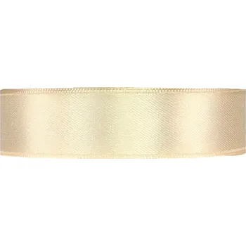 Stuha Saténová stuha oboustranná 25m x 20mm slonová kost