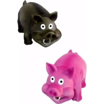 Hračka pro psa Prase malé chrochtající latex 16 cm