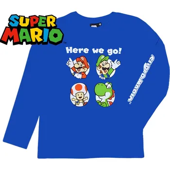 TRIKO SUPER MARIO F UK 60478 - 051 modré Velikost: 10-11