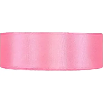 Stuha Saténová stuha oboustranná 25m x 25mm Barbie růžová