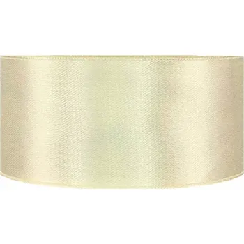 Stuha Saténová stuha oboustranná 25m x 38mm jasmínová