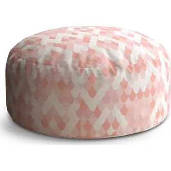 Taburet Sablio Taburet Circle Růžové obloučky: 38x48 cm