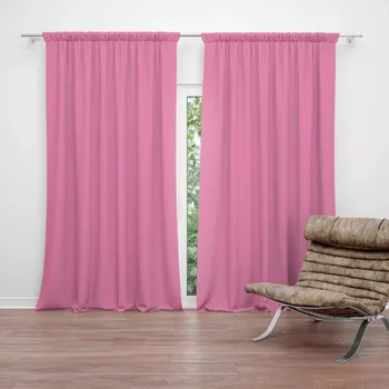 Závěs Sablio Závěs Azalkově růžová: 2ks 140x250cm