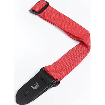 Kytarový popruh D'Addario Polypropylene Ukulele Strap Red + prodloužená záruka 3 roky