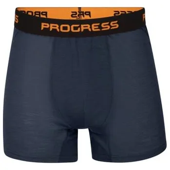 MA SKN 125 pánské merino boxerky černo-modrá XL