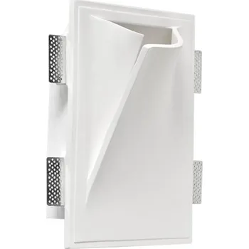 Nástěnné svítidlo ACA Lighting sádrové nástěnné zapuštěné bezrámečkové svítidlo GEO 1xE14 G8051L