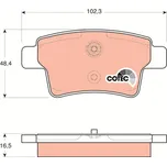 Sada brzdových destiček, kotoučová brzda LUCAS GDB1692