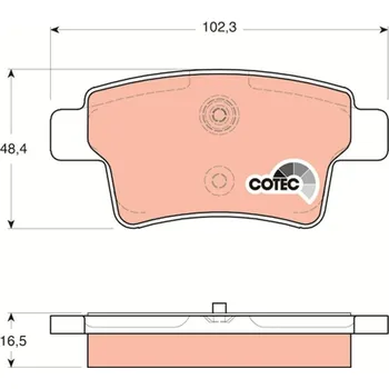 Autodíl Sada brzdových destiček, kotoučová brzda LUCAS GDB1692