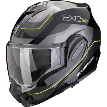 Helma na motorku Scorpion EXO-TECH EVO PRO Commuta 2024 Black/Silver/Yellow XXL (62/63)