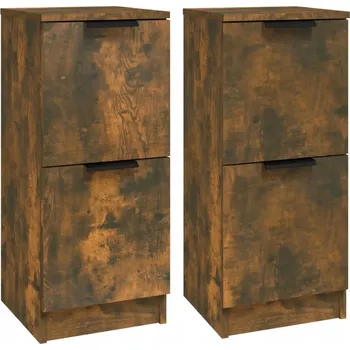 Šatní skříň Skříňky, 2 ks, kouřový dub, 30x30x70 cm