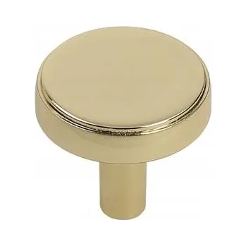 Nábytkové kování Nábytková knopka kulatá GU18 zlatý lesk 30 mm