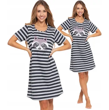 Dámské oblečení Noční Košile letní noční košilové pyžamo s krátkým rukávem, velikost S MORAJ