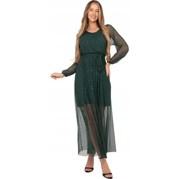 Dámské šaty Šaty Elegantní Rozšířené Lesklé s Páskem