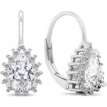 Náušnice Brilio Silver třpytivé stříbrné náušnice s čirými zirkony EA403W