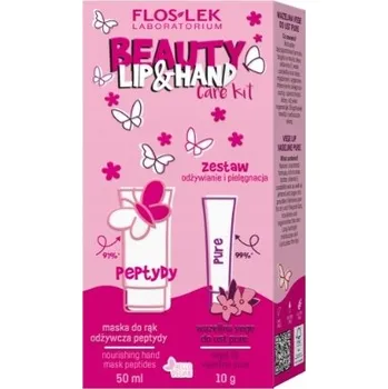 Péče o ruce Flos-Lek sada: vazelína na rty + maska na ruce
