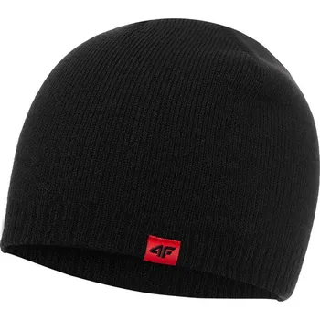 Čepice 4F zimní čepice beanie černá, univerzální velikost