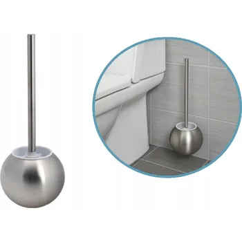 WC štětka WC kartáč nerezový STILLO BÍLÝ