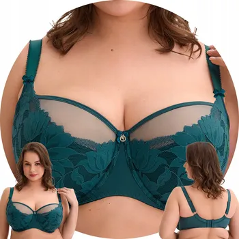 Podprsenka Gaia podprsenka s polovyztuženými košíčky zelená velikost 90G